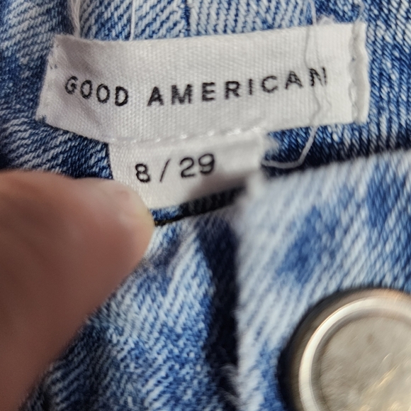 Good American Good Icon Straight Leg Jeans Womens Size 8/29 - Picture 9 of 10